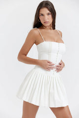 White Pleated Dress White Pleated Dress
