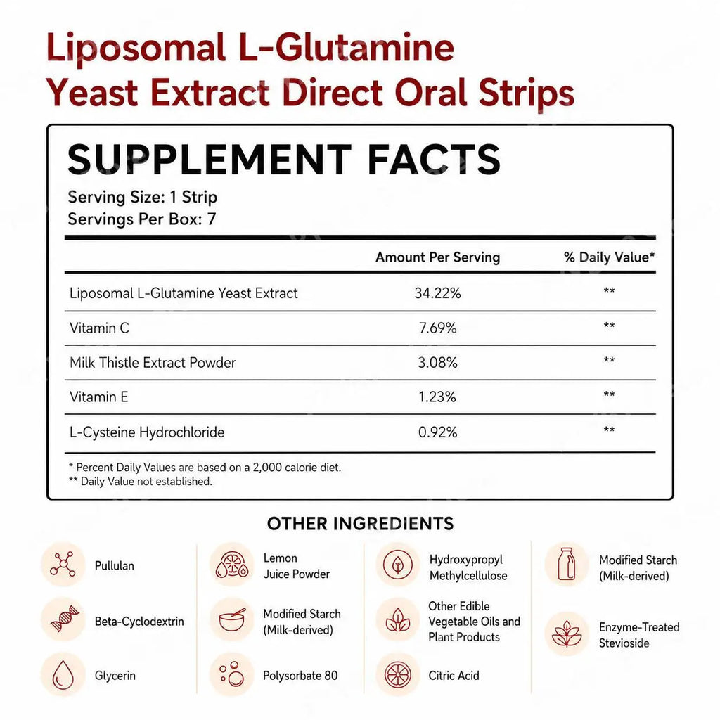 Liposomal Glutathione Yeast Extract Oral Strips
