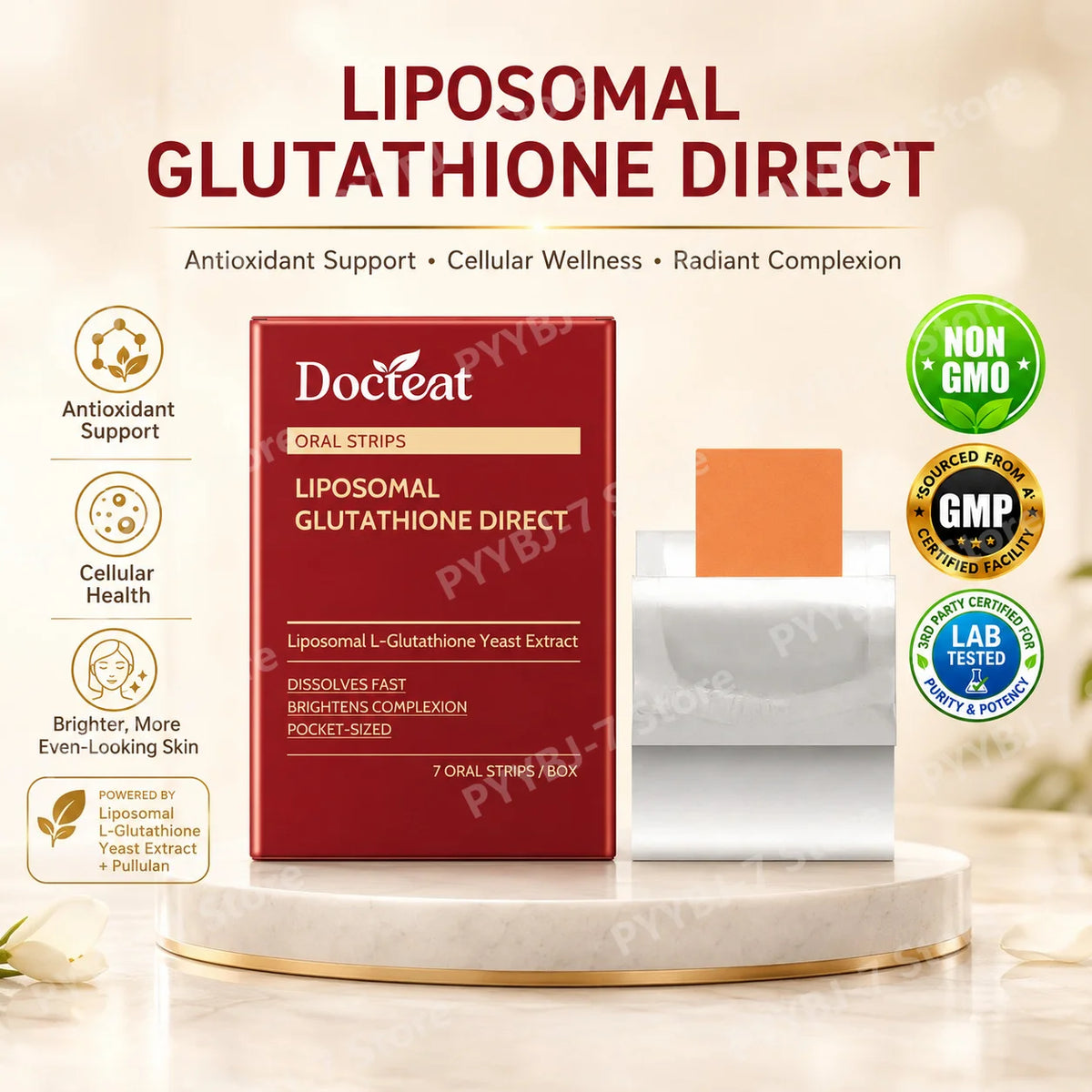 Liposomal Glutathione Yeast Extract Oral Strips